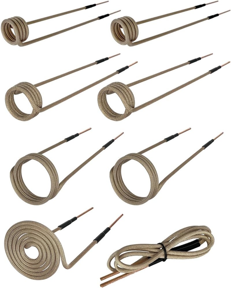 Solary Magnetic Induction Heater Coil - Induction Heat Accessories (7 coils + 1 free forming coil) - Image 1